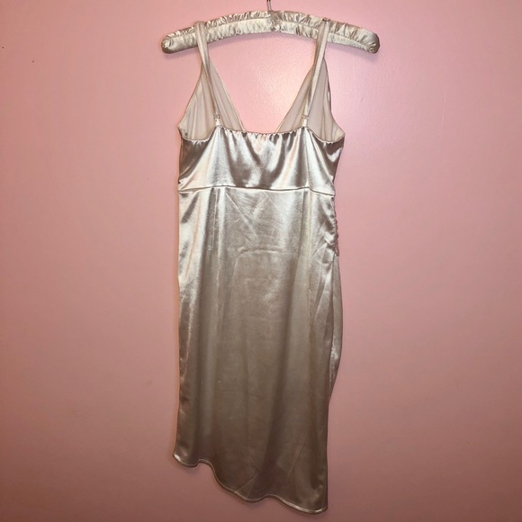 White Marilyn Silk Dress - Picture 5 of 6